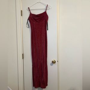Dark red sparkly dress. Good condition.